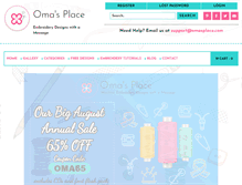Tablet Screenshot of omasplace.com